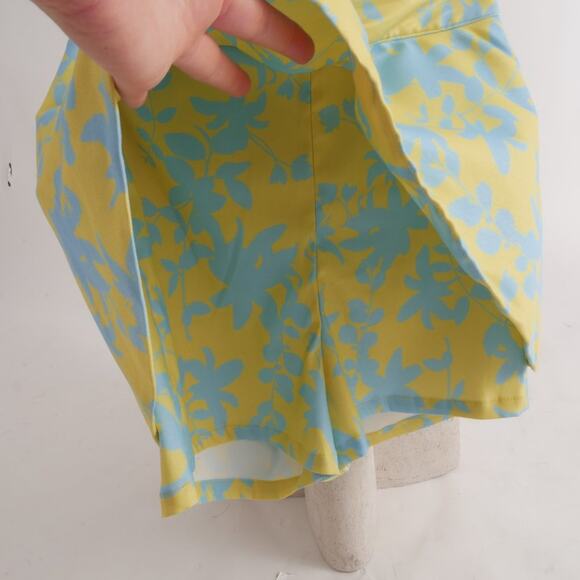 3LL by Danielle Batille | summer shorts skirt high waisted tropical printed med - Picture 3 of 6